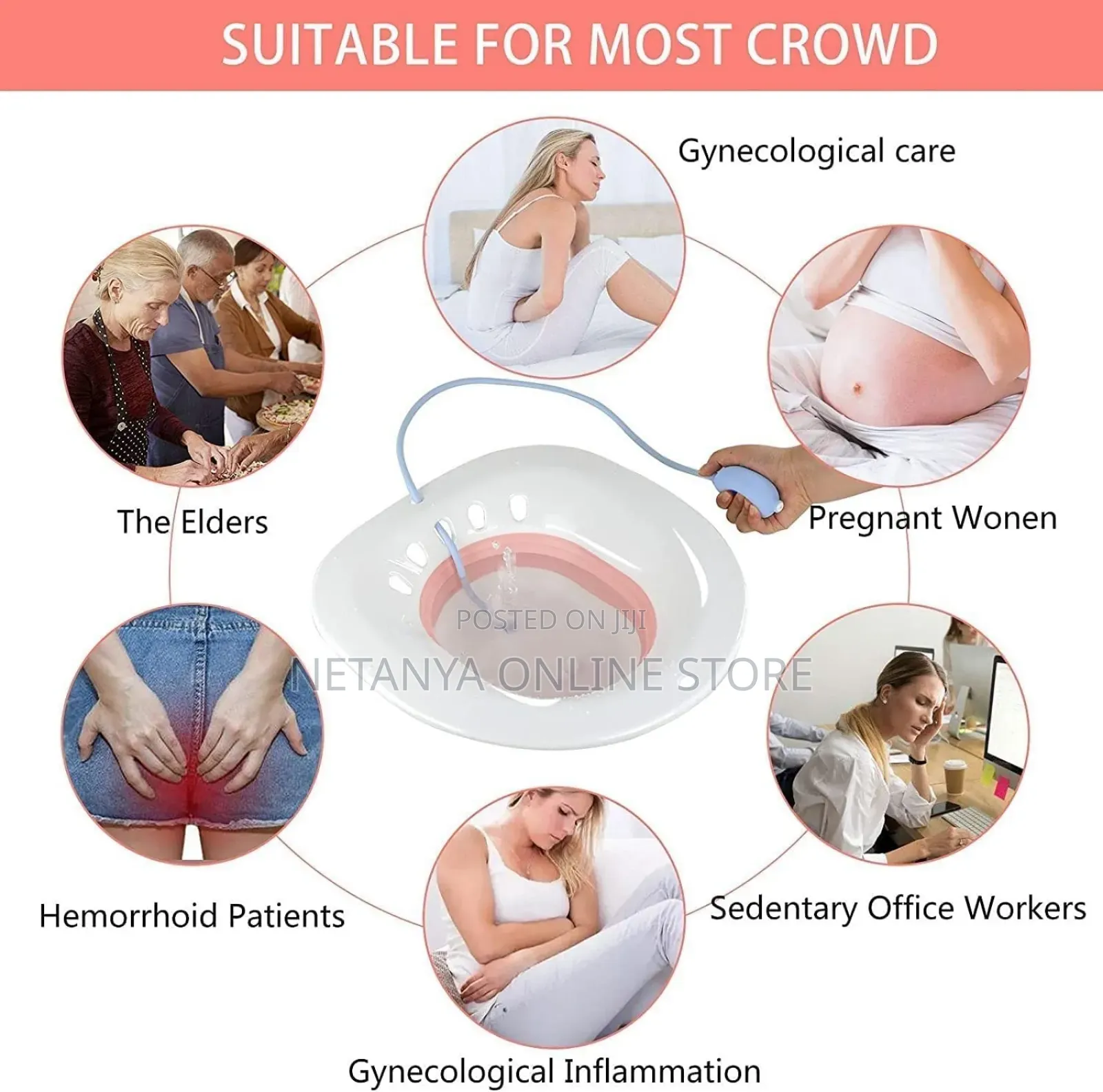 Portable Folding Women Sitz Bath