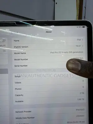 New Apple iPad Pro 12.9 (2022) 2 TB Silver