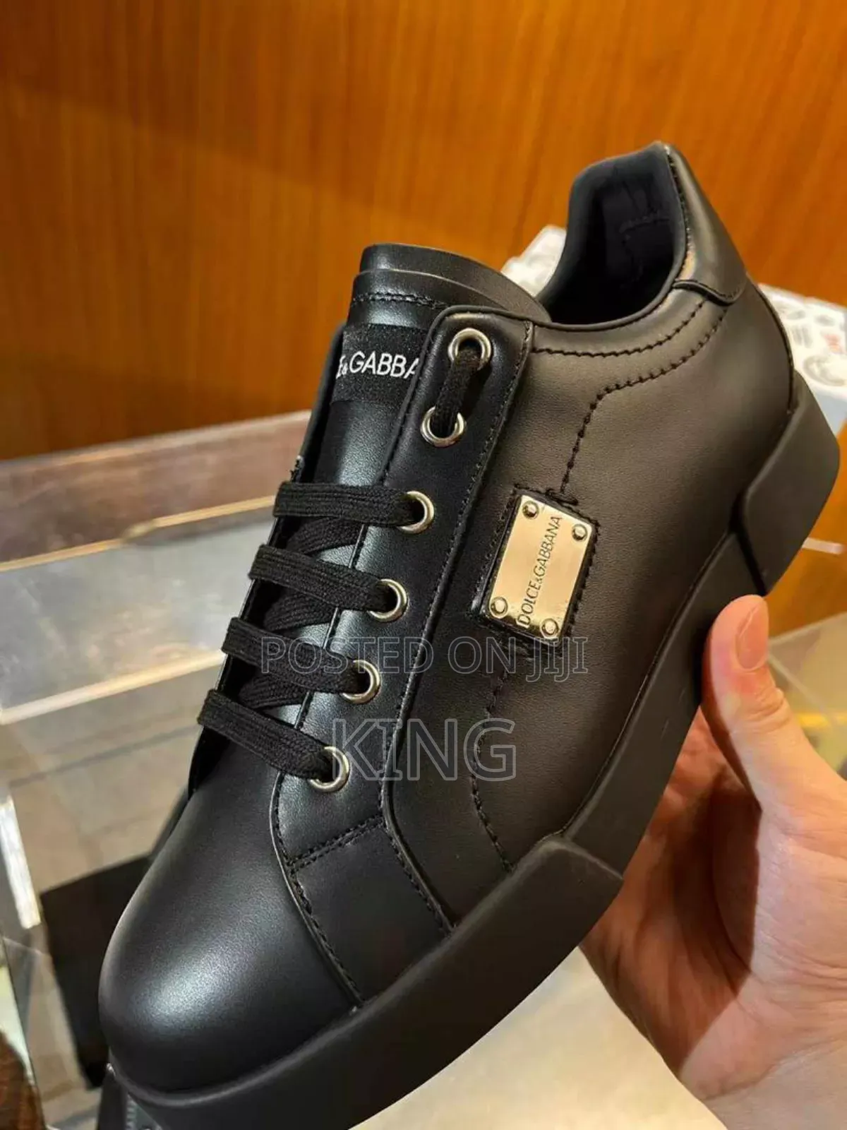 Dolce Gabbana Portofino Leather Sneakers