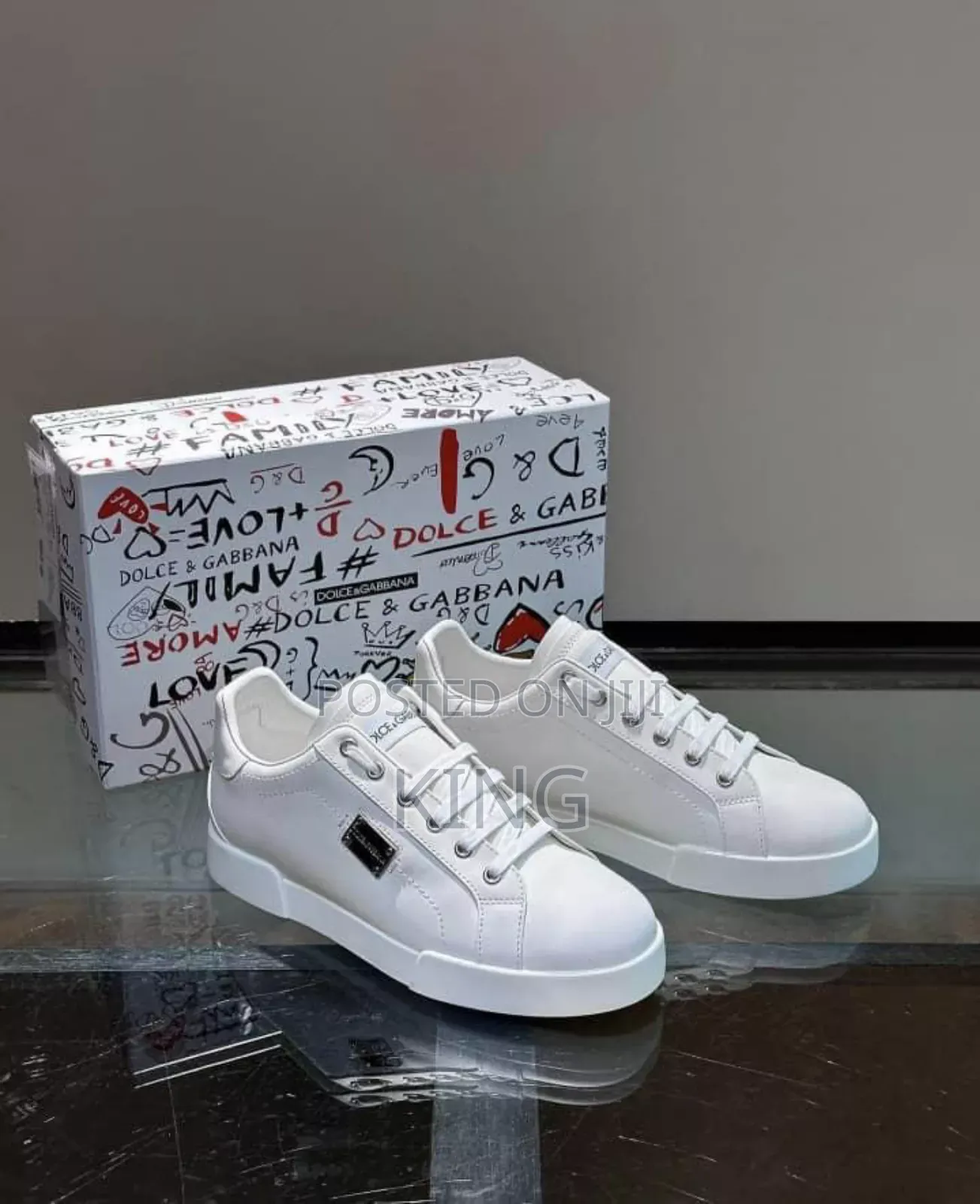 Dolce and Gabbana Full White Sneakers
