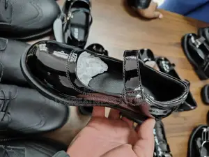 Girls Black School Shoes