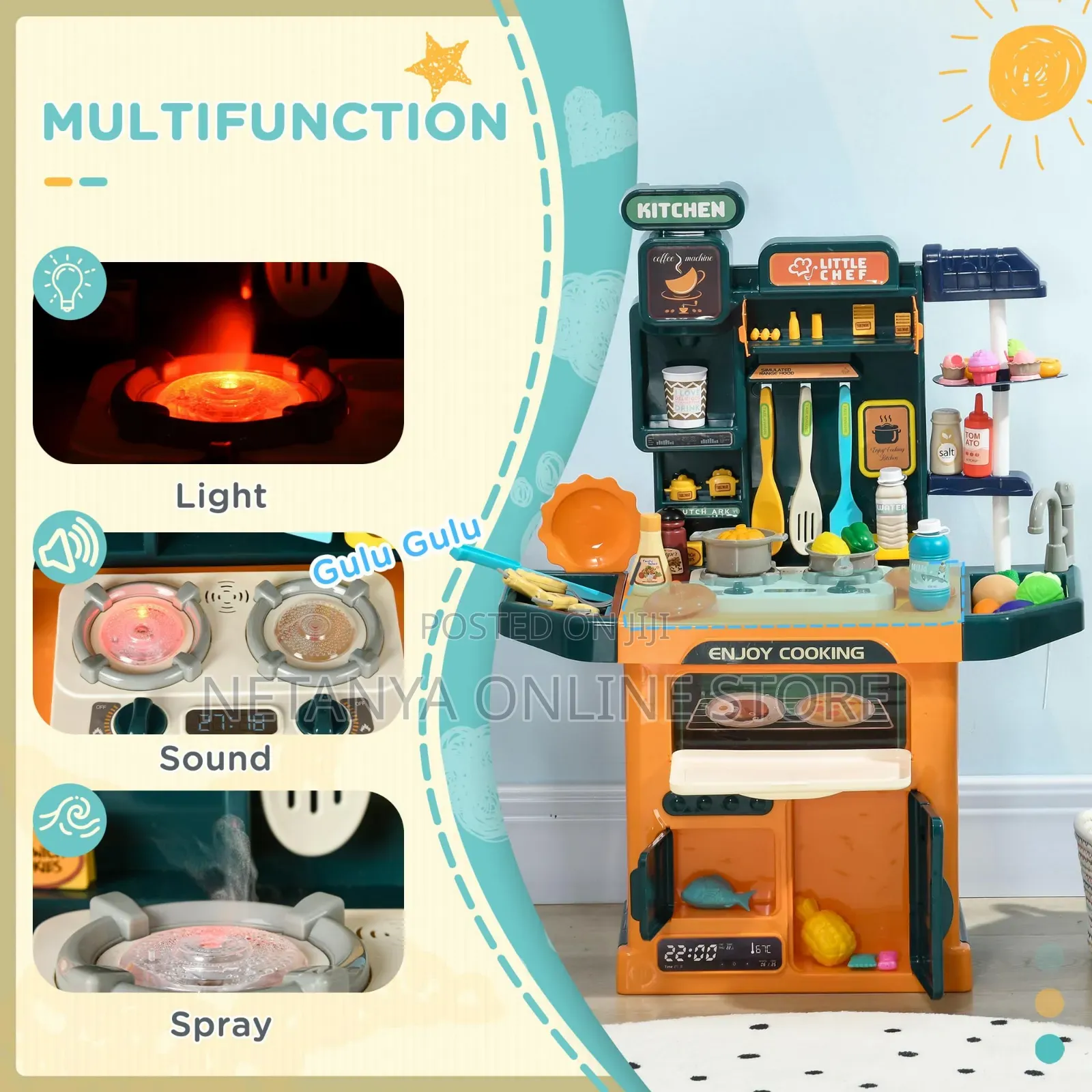 77pcs Toddlers Kitchen Play Set