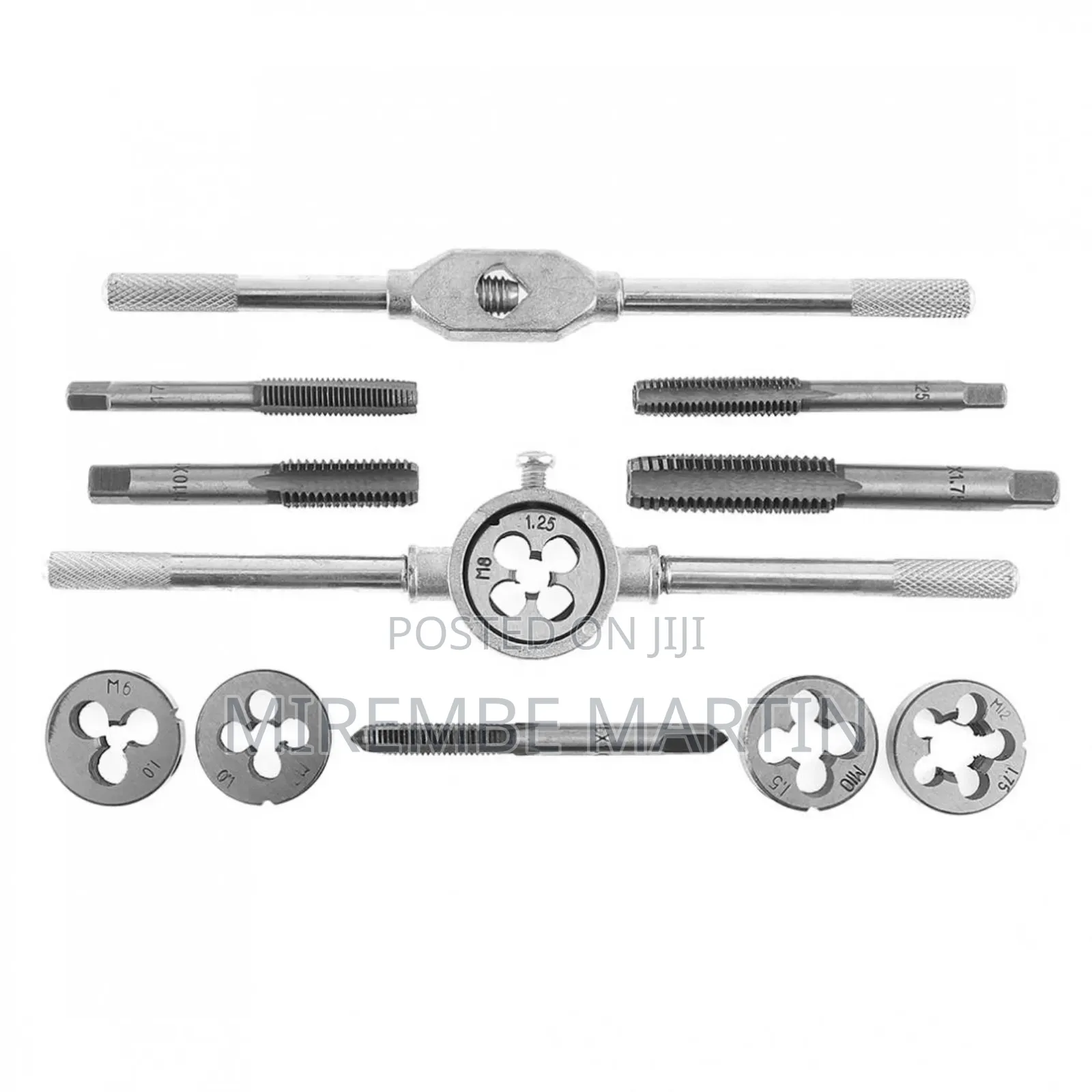 Die and Tap Set 12 Pieces
