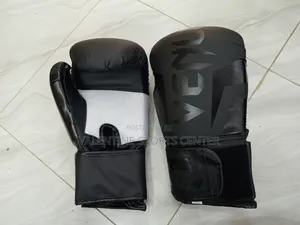 Venum Black Colour Original Boxing Gloves Leather