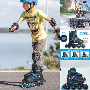 Adjustable Inline Skates for Kids Adult With Protective Gear