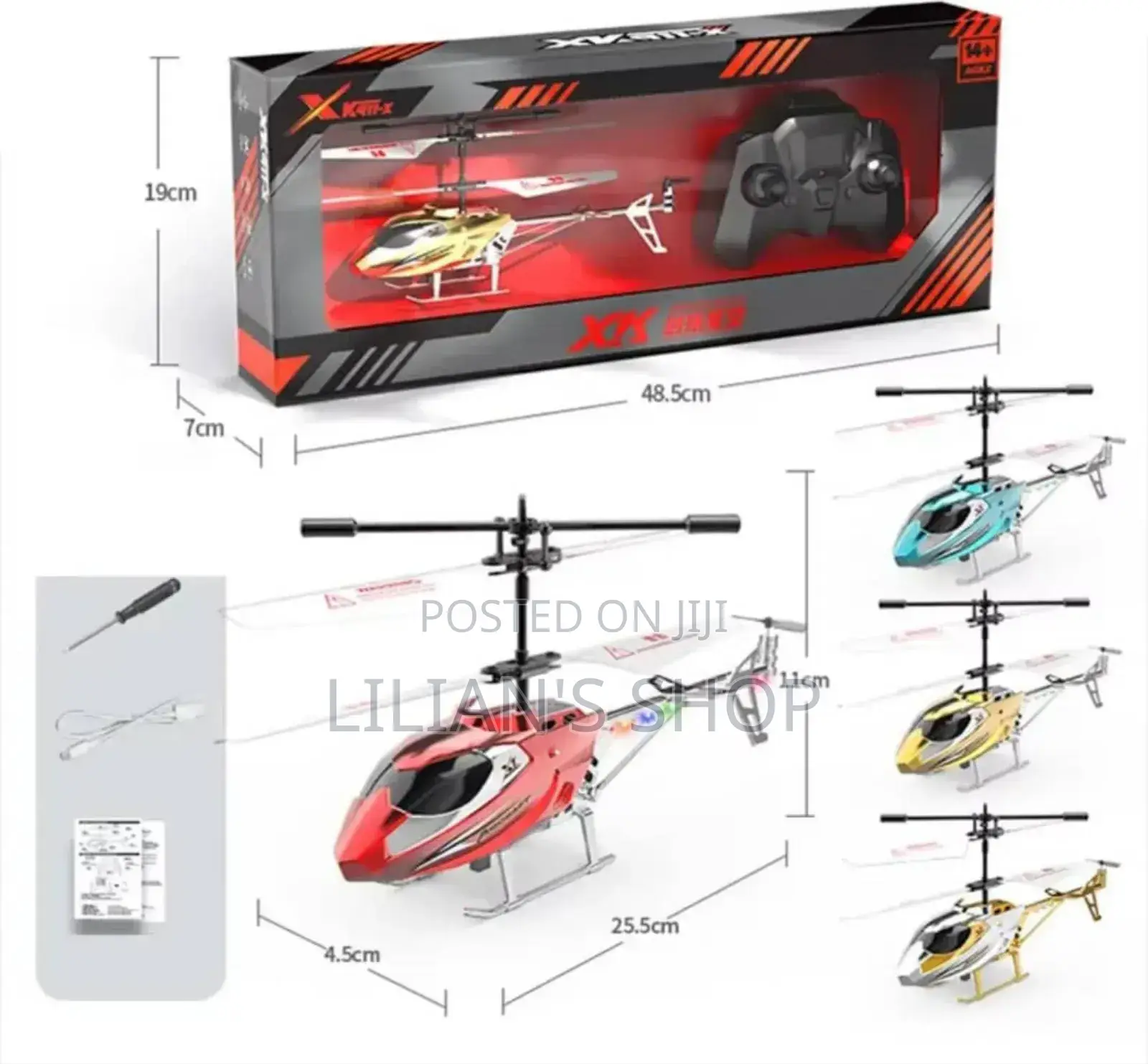 High-Speed 2-Channel Remote Control Helicopter for Kids