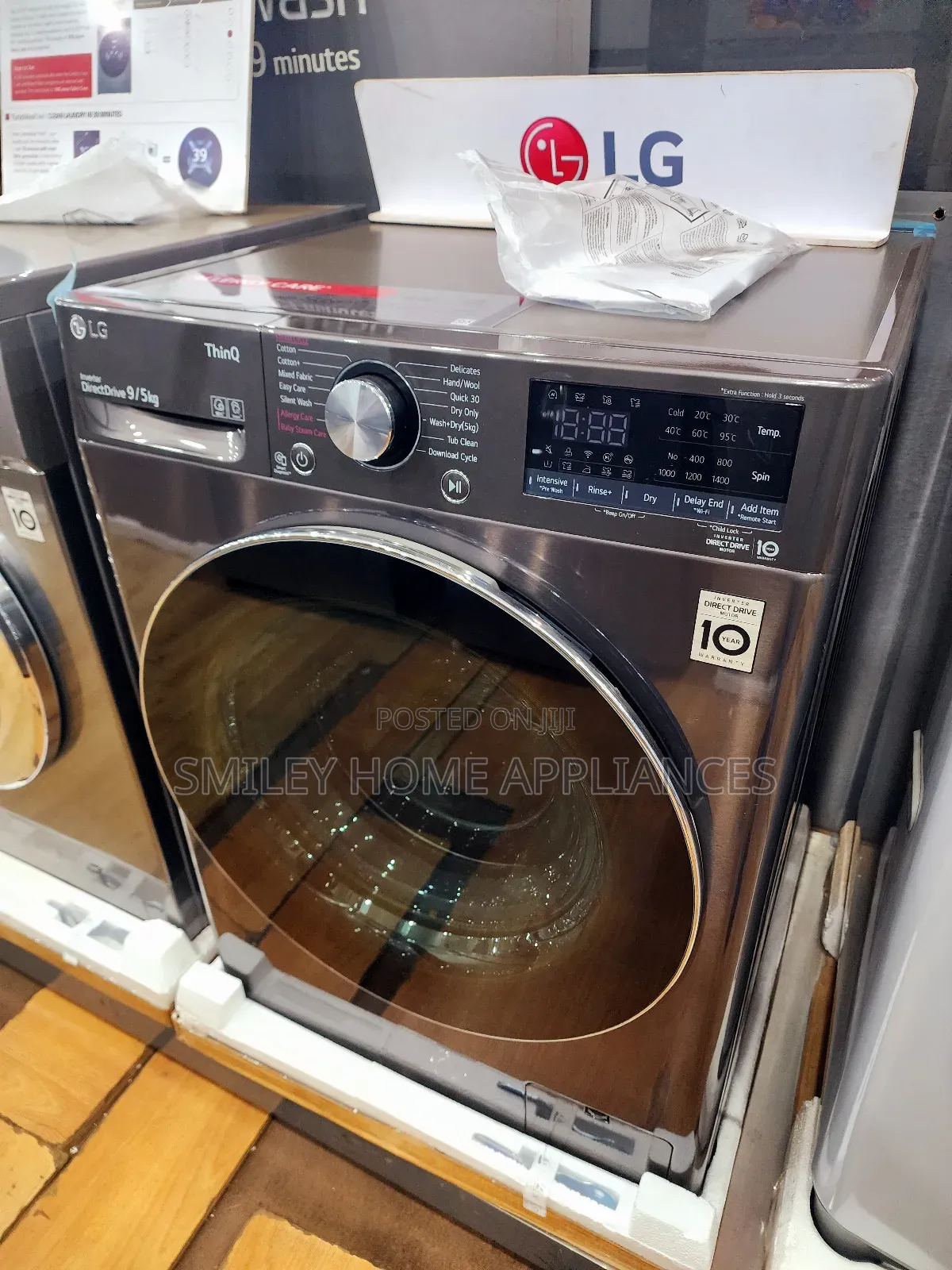 Lg 9kgs Washer and 5kgs Dryer Frontloader Washing Machine