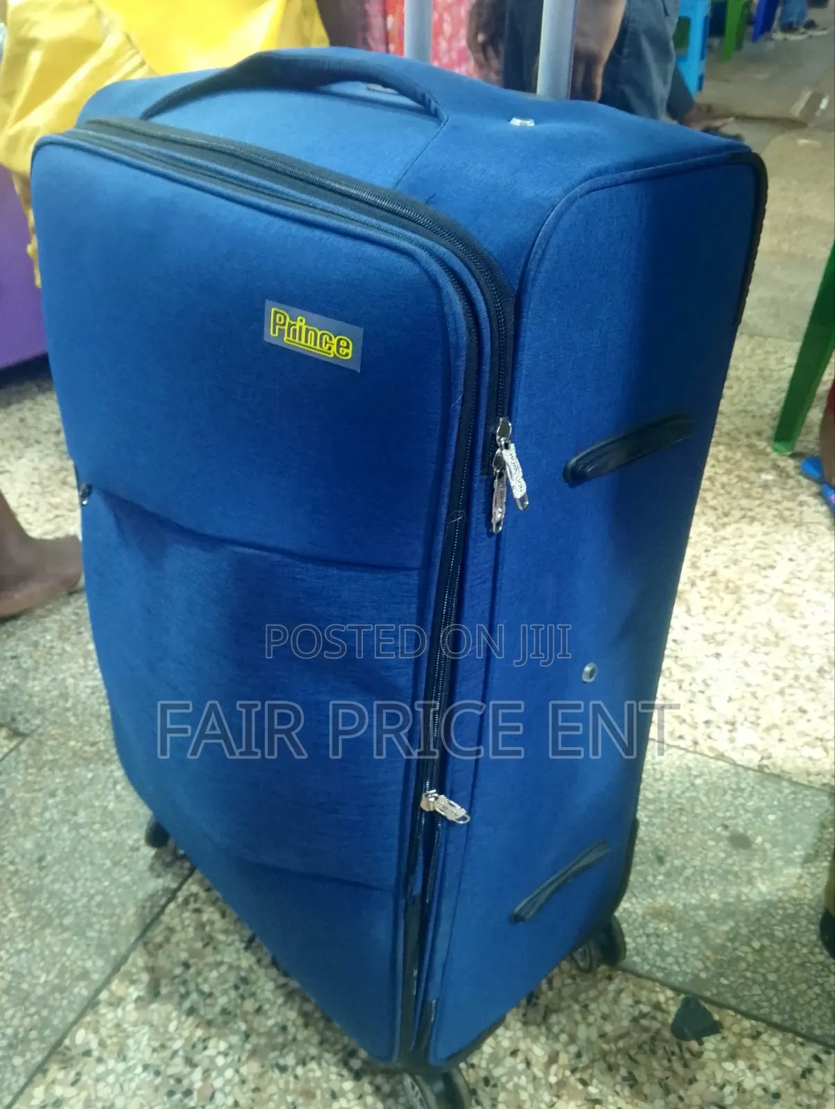 Original Classy Cloth Suitcases by Prince. Large( Blue)
