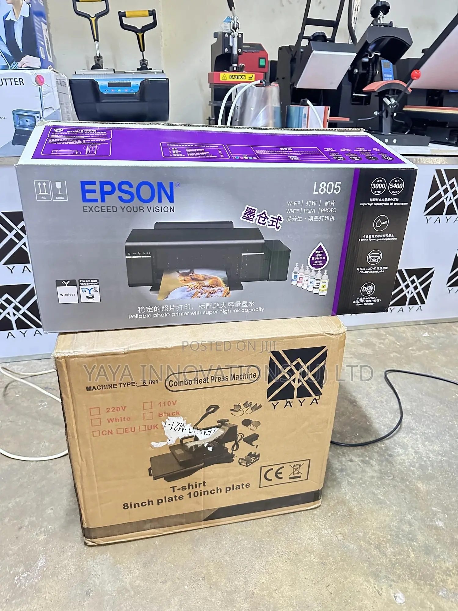 Heat Press + Epson L805 Printer