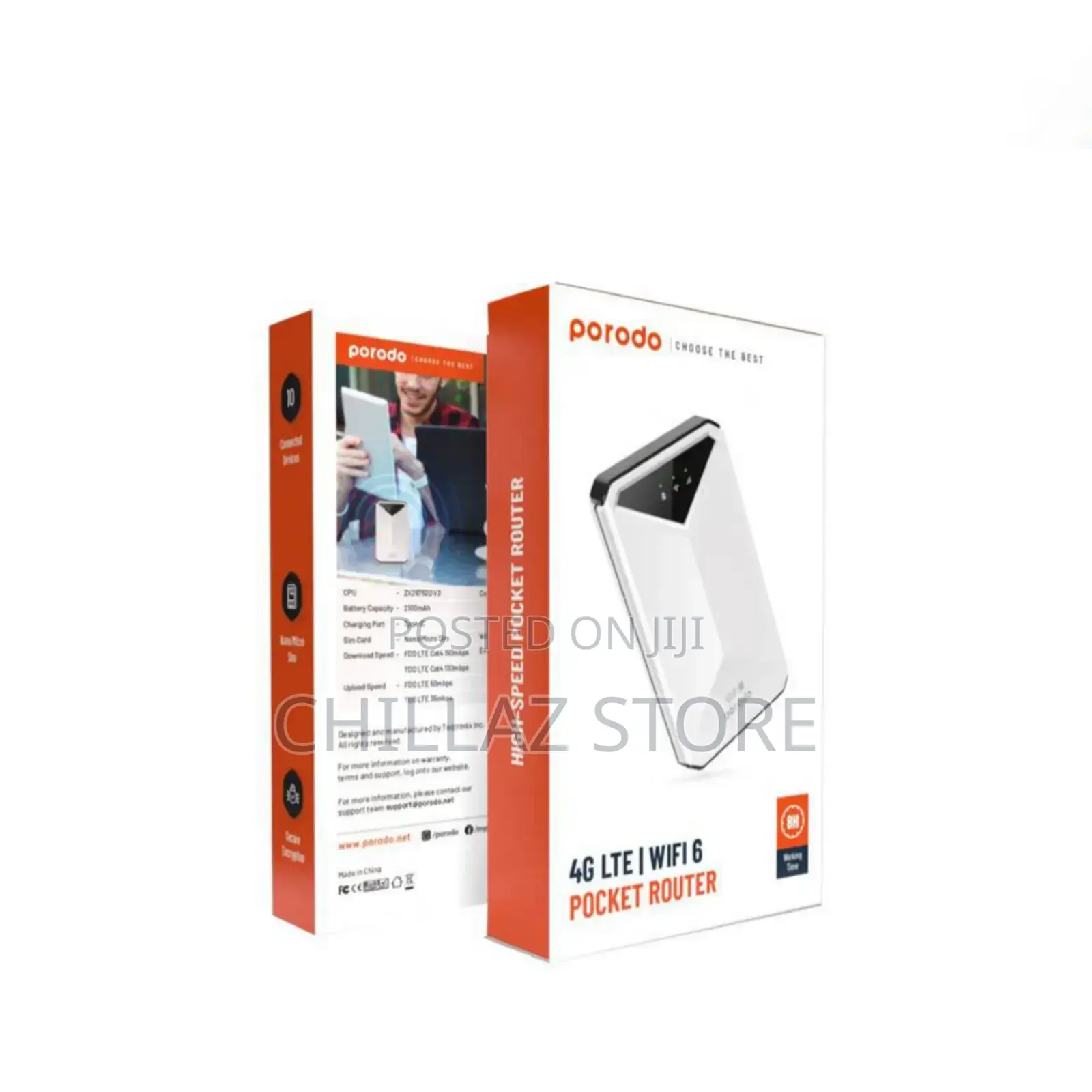 Porodo 4g Lte Wifi Pocket Router.