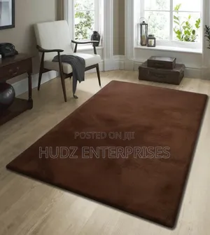 Fluffy Center Carpet Coffee Brown