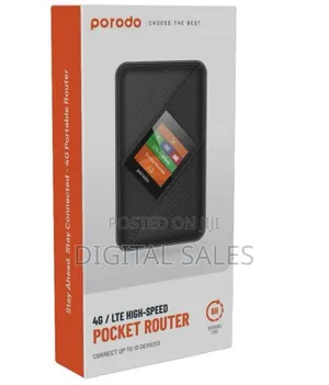 Porodo 4g/Lte High-Speed Pocket Router 8h Working Time