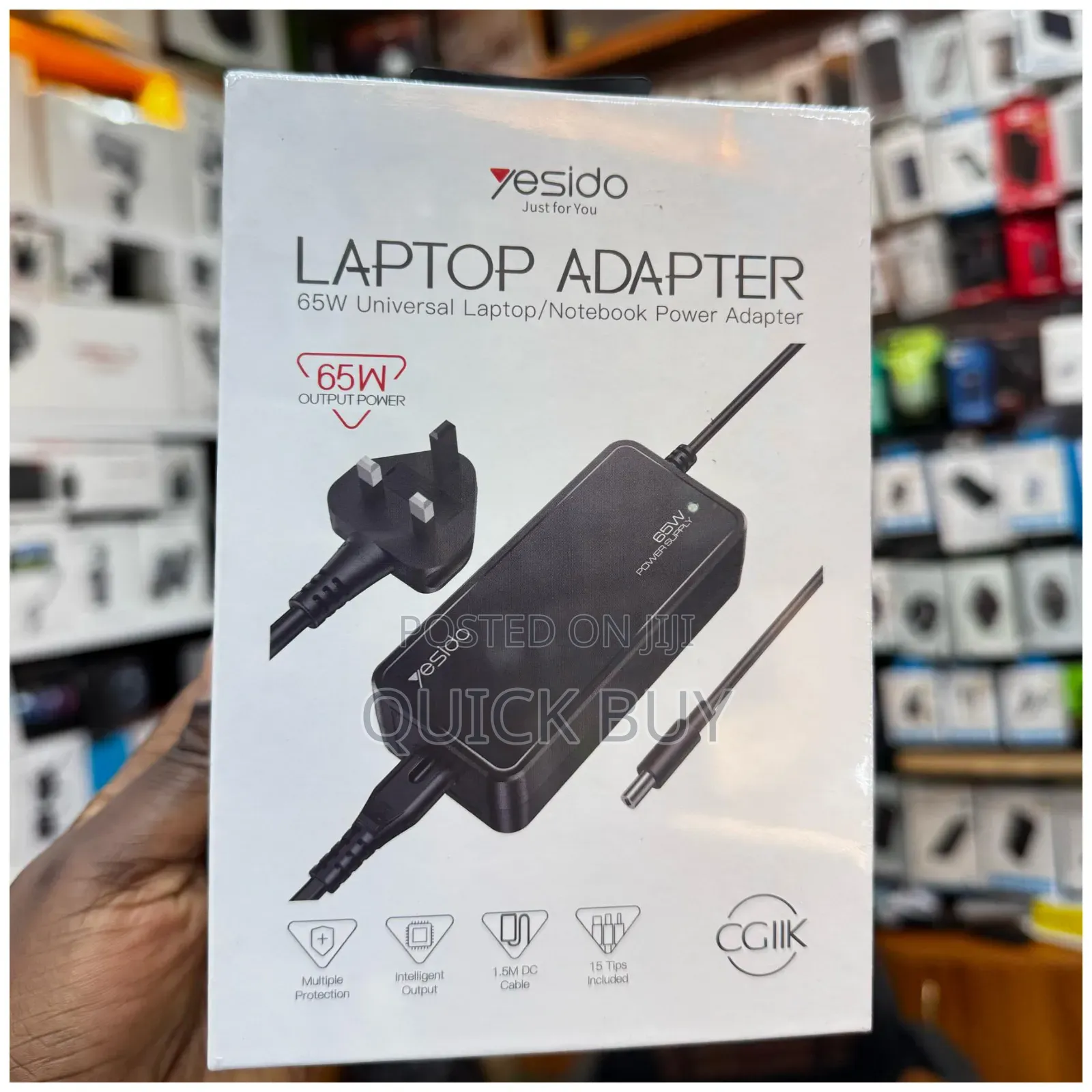 Yesido Universal Laptop Adapter 65w -New