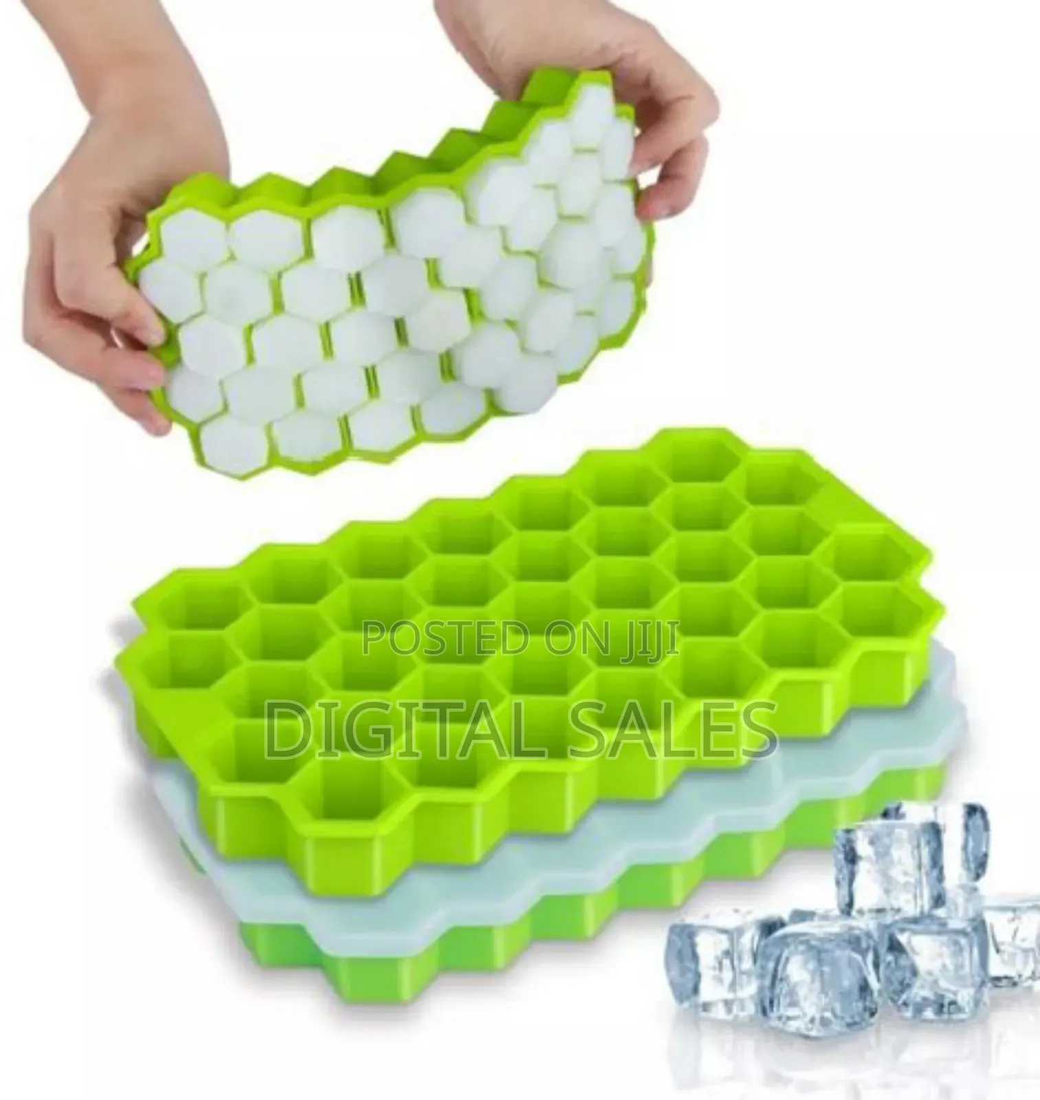 1 Piece Ice Cube Tray 37 Grids Silicone Ice Cube Mold