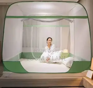 Folding Square Top Bed Canopy Mosquito Net