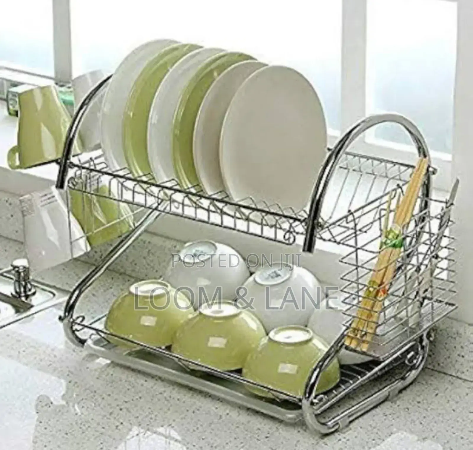 Dish Rack Drainer for Utensils and Cutlery Rack
