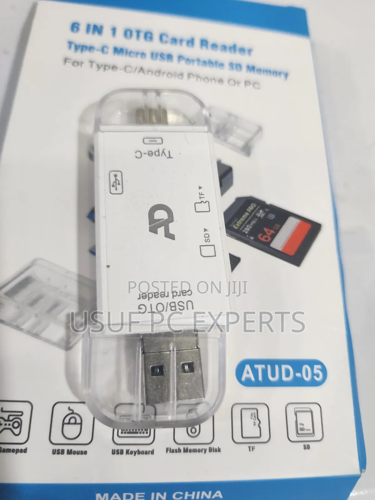 6 in 1 Otg Card Reader