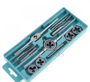 16 PCS Tap Die Set Metric Screw Thread Tap Wrench Hand