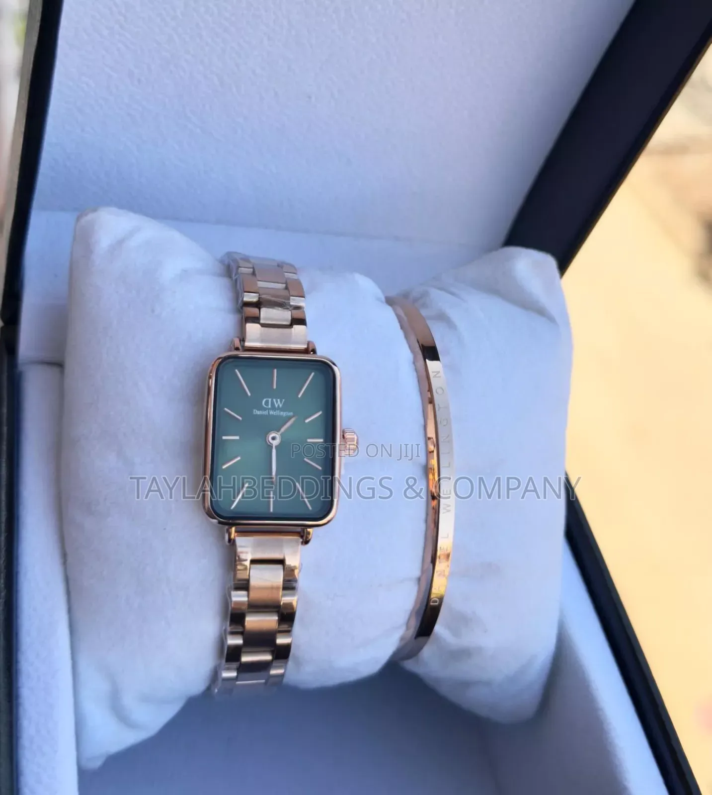 Daniel Wellington Quadro Studio Rosegold Green