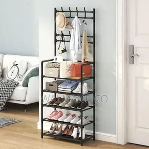 Metallic Hat Shoe Rack