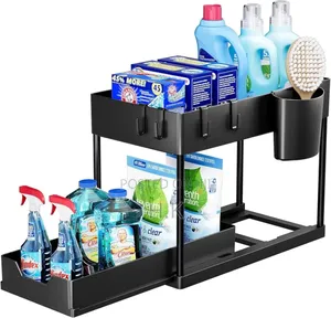 Under Sliding Cabinet Basket Organizer
