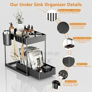 Under Sliding Cabinet Basket Organizer