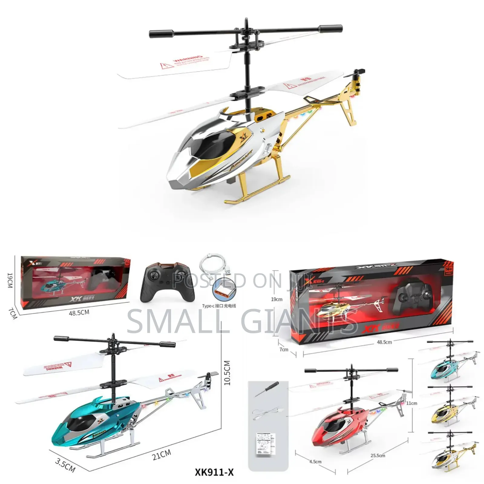 High-Speed 2-Channel Remote Control Helicopter for Kids