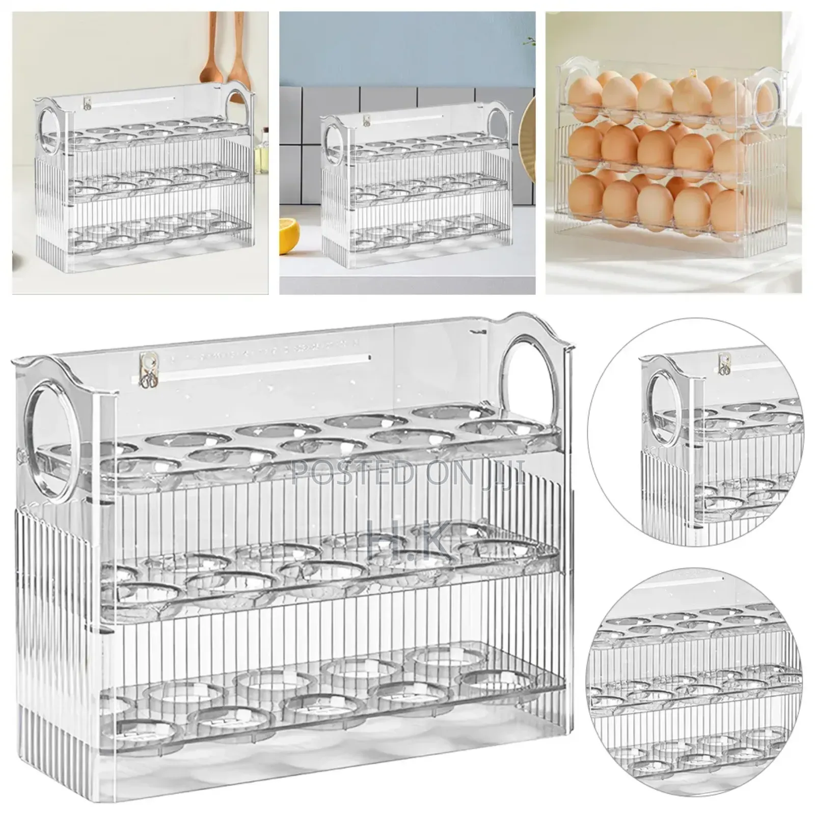 3-Layer Acrylic Egg Storage Box