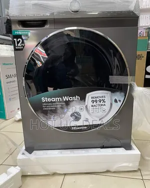 Hisense 12kg Front Loading Washing Machine New Model Gray