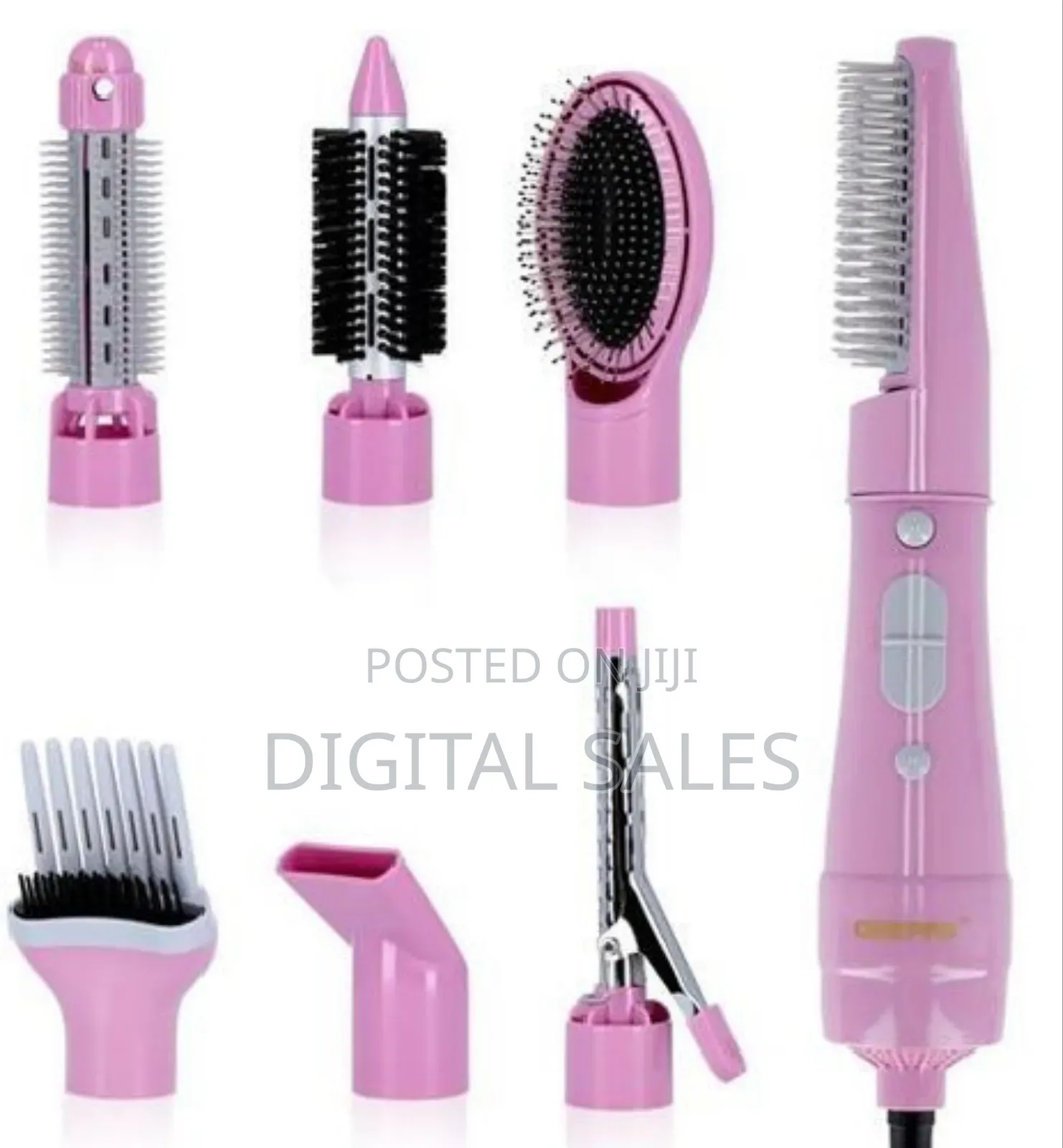 8 in 1 Geepas Hair Styler Pink