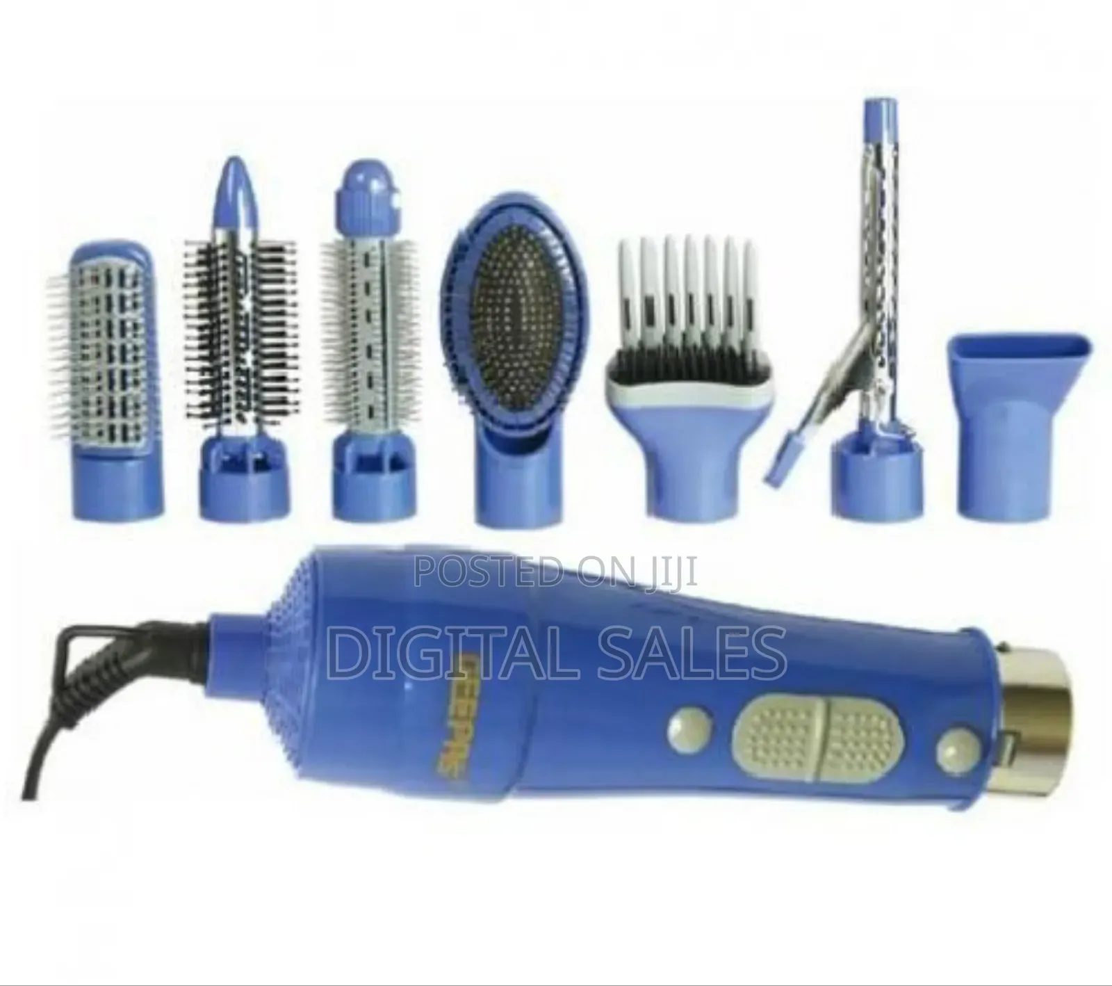 8 in 1 Geepas Hair Styler-Blue
