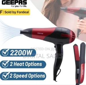 Geepas Ghf86036 Hair Dryer Straightener Combo/Ceramic