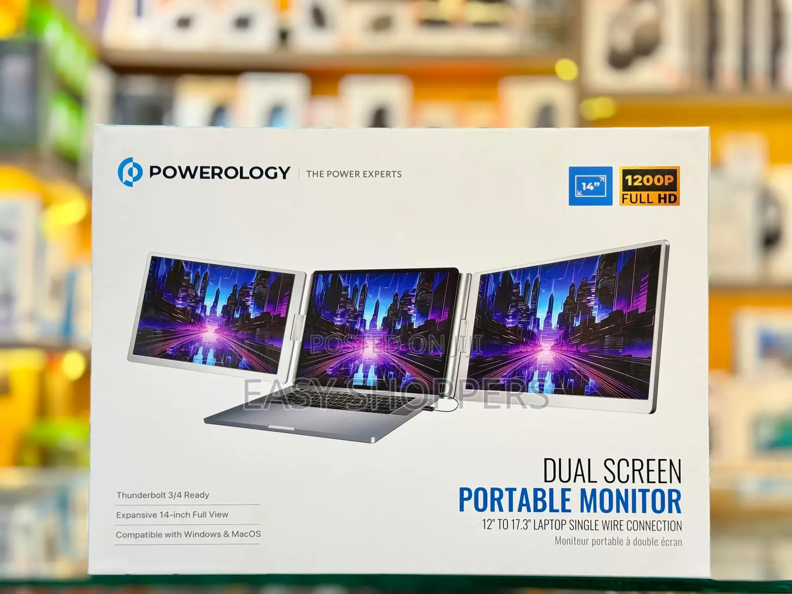 Powerology Dual Screen Portable Monitor
