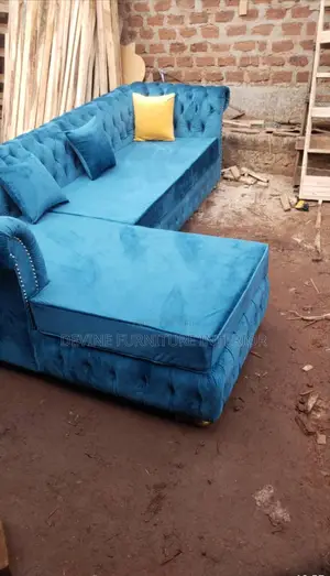 L Shaped in Blue Color
