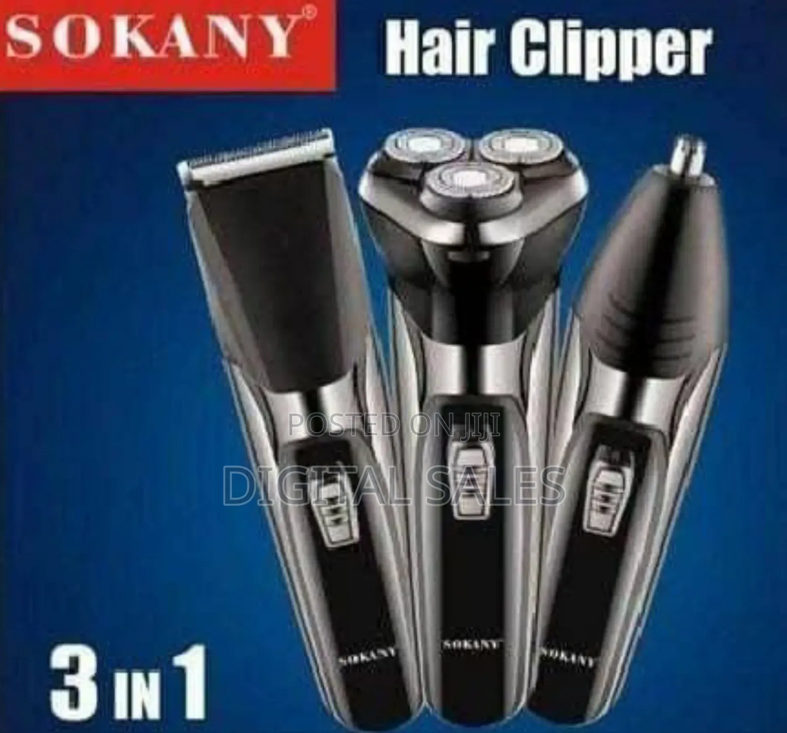 3 in 1rechargable Strong Shaver Sokany