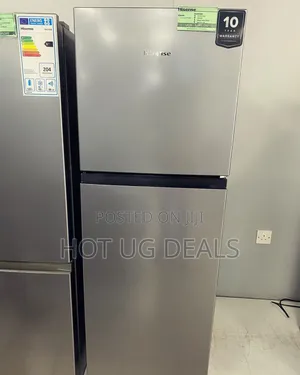 Hisense 200l/ 200 Liters Double Door Refrigerator, - Grey