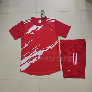 Red and White Color Jersey Plain