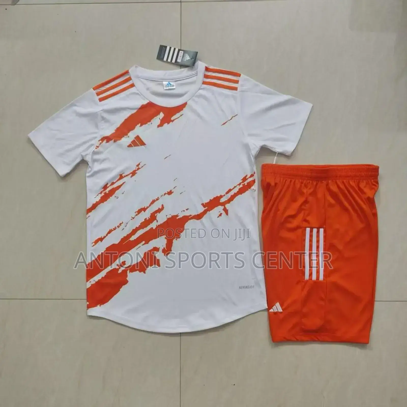 Red and White Color Jersey Plain