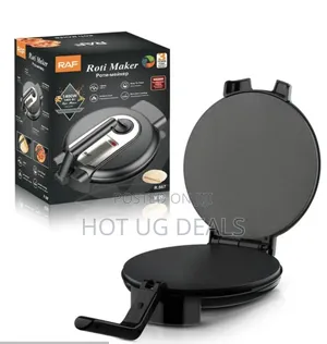 Raf Pizza Chapati Maker Roller Non-stick - Silver/Black