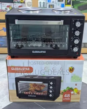 48l Global Star Electric Oven With Rotisserie Two Hot Plate