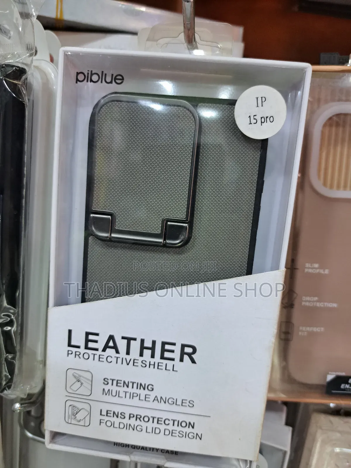 iPhone 15 Pro Super Leather Protective Shell Cover