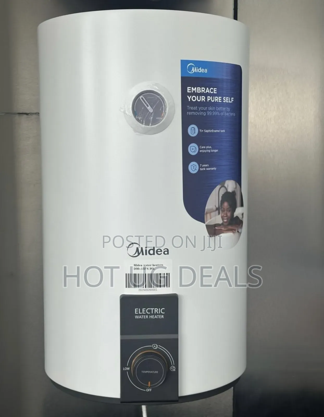 80l Electric Water Heater - White