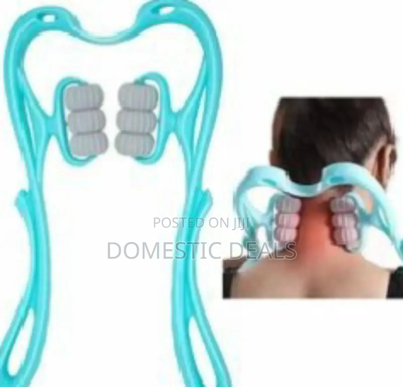 Manual Neck Massager 6 Roller Self Massager