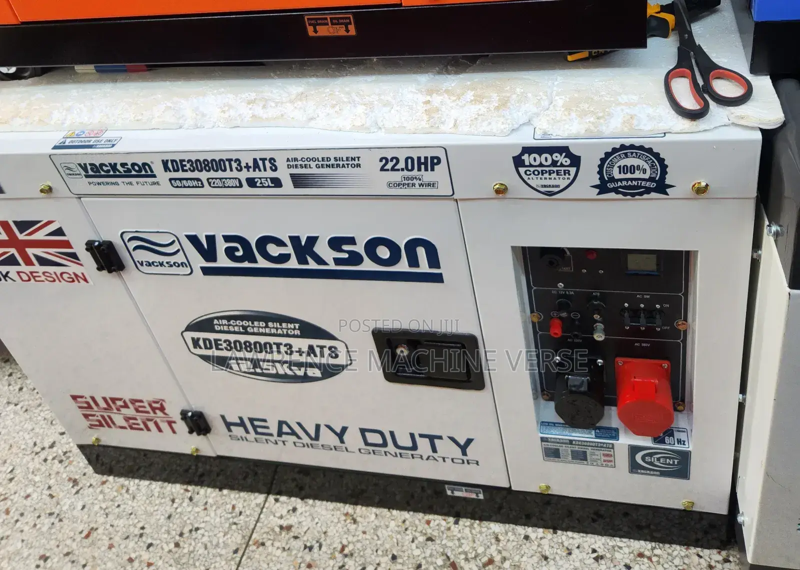 Silent Diesel Generator 12.5kva Single and Three Phase