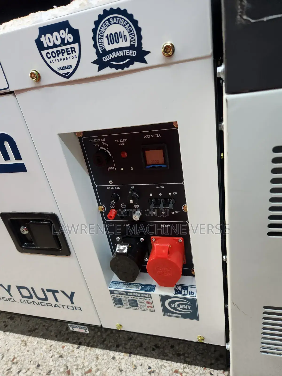 Silent Diesel Generator 12.5kva Single and Three Phase
