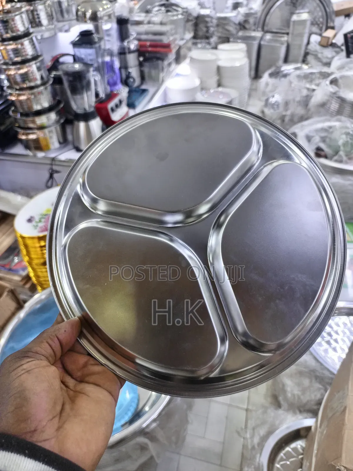 28cm Zebra Round Partition Tray