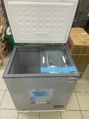 Roch 200 Litres Defrost Deep / Chest Freezer - Silver/Grey