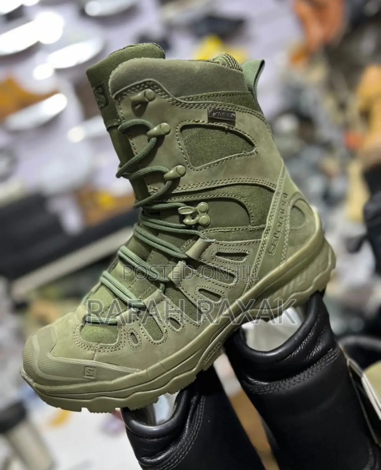 Original Army Green Salomon High Tactical Desert Boots