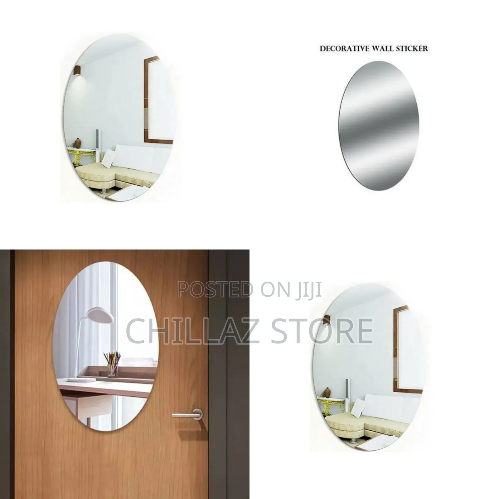 Self- Adhesive Wall Sticker Mirror .