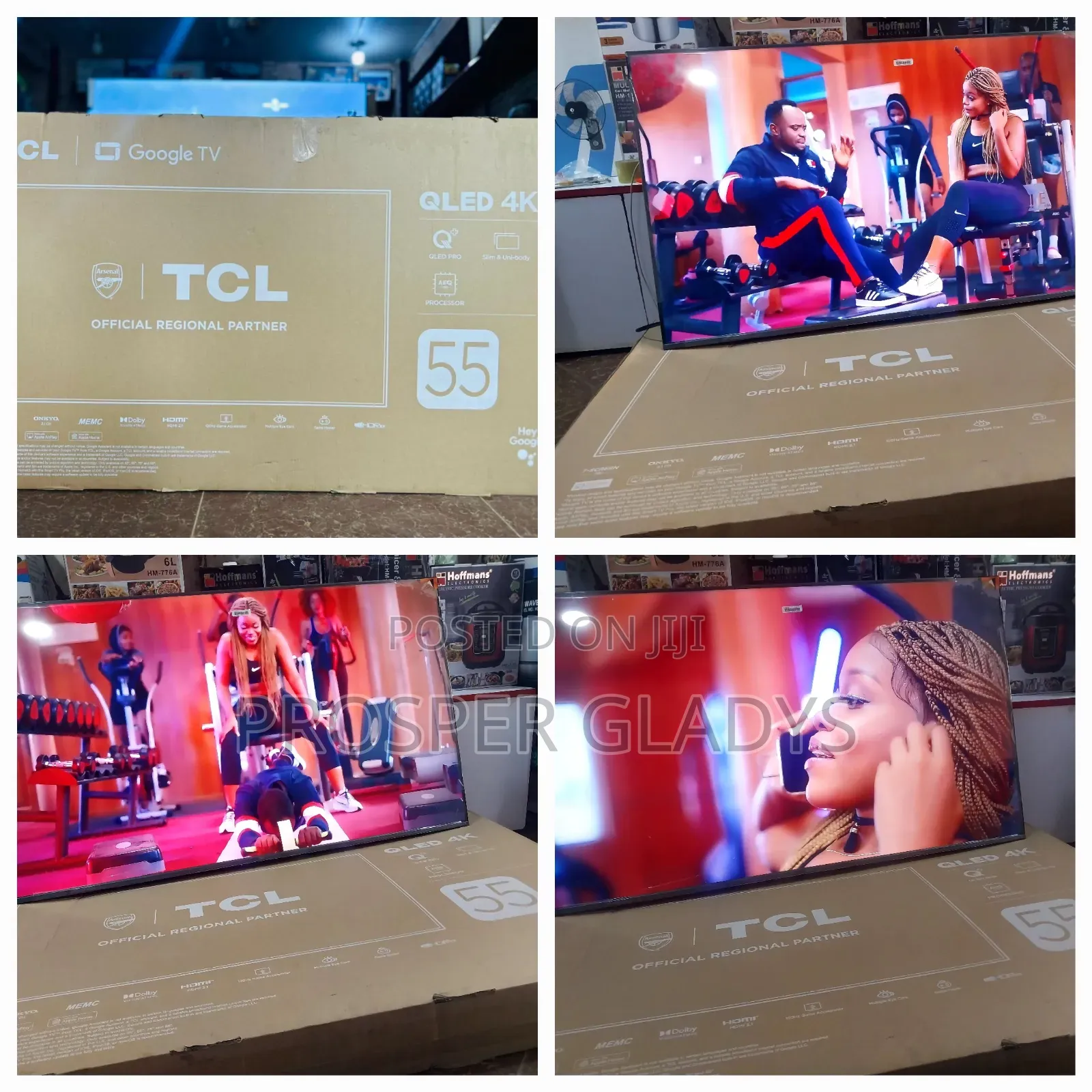 Qled 55 TCL Smart Digital Flat Screen.